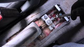 How to adjust and setup hand brake Honda Civic. Years 1992 to 2002