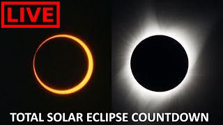 🌎 Total Solar Eclipse Countdown with NASA | Relaxing Music