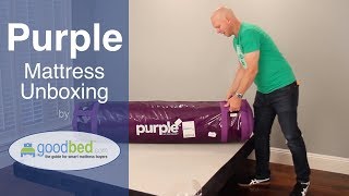 Purple Mattress Unboxing by GoodBed.com