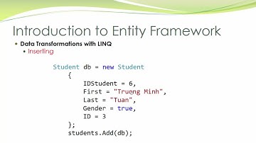 #ATBE13.09: LINQ Inserting with Data | TRUONG MINH TUAN