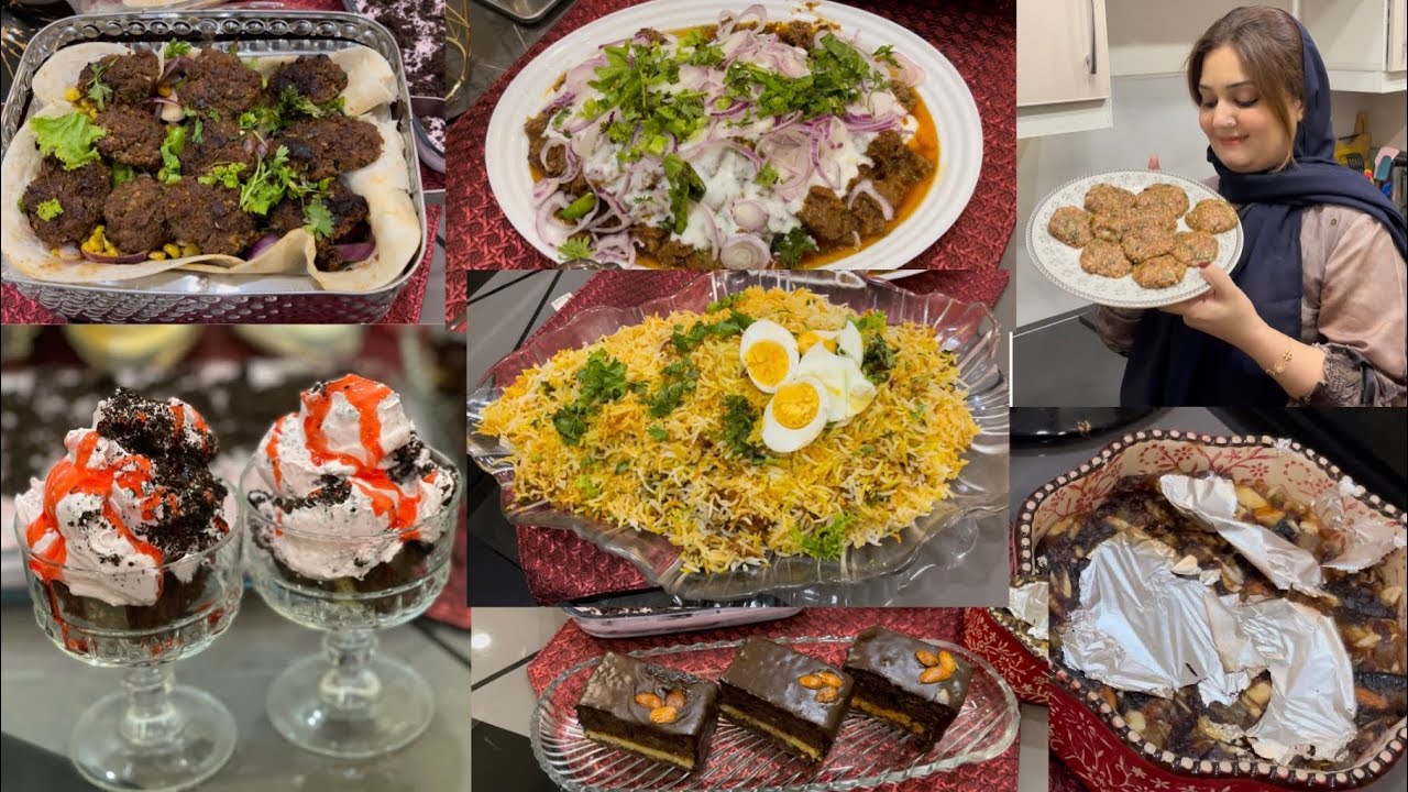 Dawat main bnai sari new dishes || Dhuan dahi pasande || Qeema Biryani || kofta kabab with 2 dipping