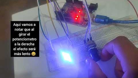 # 8) ELECTRÓNICA BÁSICA⚡- CONTROLAR VELOCIDAD DE LEDS CON UN POTENCIOMETRO (EN ARDUINO Y PROTOBOARD)