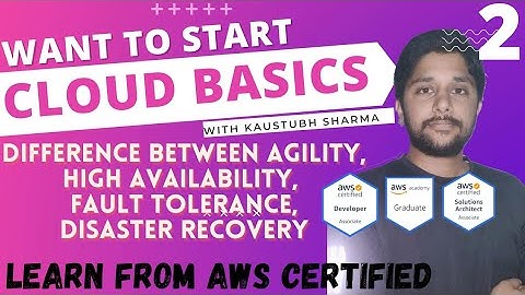 CLOUD TUTORIALS FOR BEGINNERS-2 | AGILITY, FAULT TOLERANCE, DISASTER RECOVERY QUESTIONS 2022