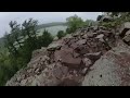 POV Time lapse hike down Devils lake east bluff trail