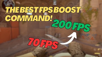 The Best *Command* For FPS BOOST in CS2!