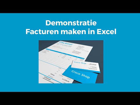 Facturen maken in Excel