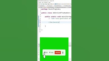 Addition of two numbers in java #coding #javacoding #javalanguage