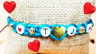 Cómo hacer pulseras de hilo fáciles paso a paso🧵🧶