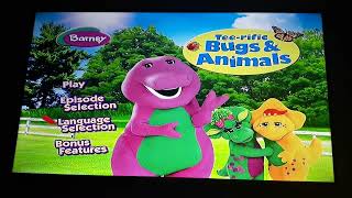 Barney And Friends Tee-Rific Bugs And Animals Dvd Menu Walkthrough