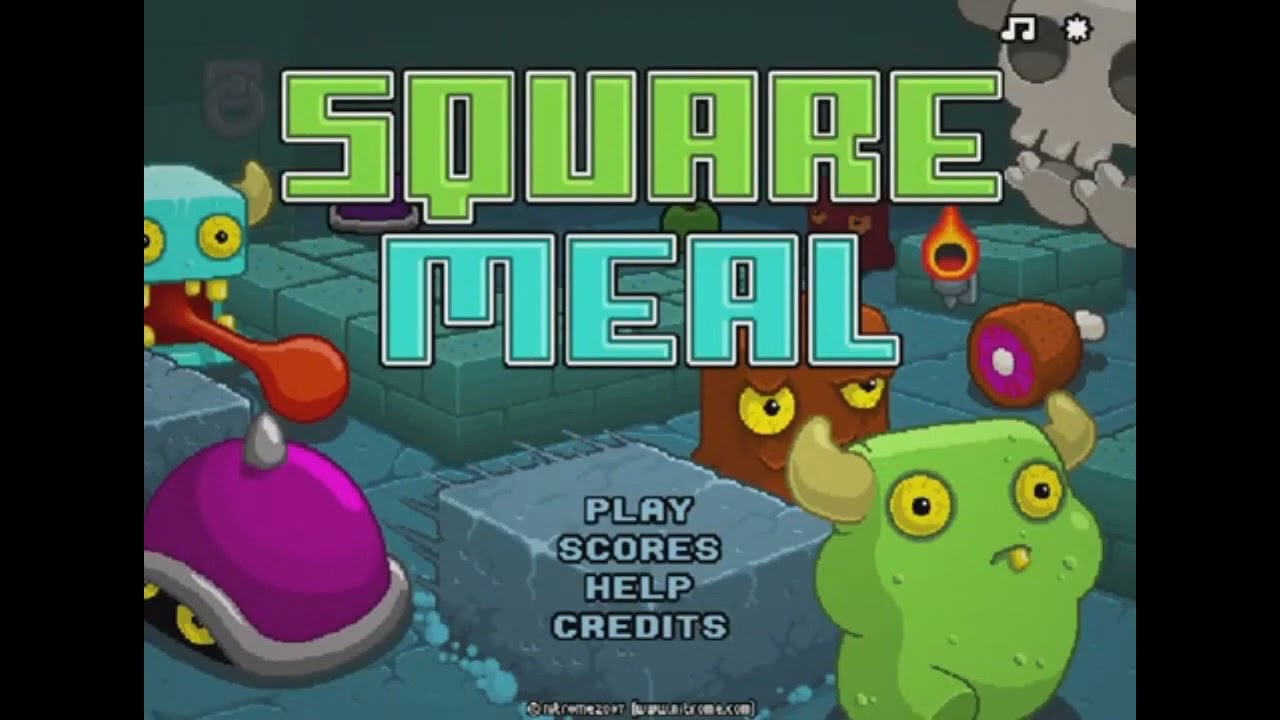Square Meal (Nitrome.com) - Full Gameplay Levels 1-50