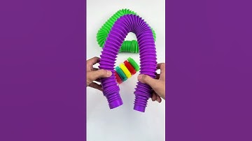 Creating and Relaxing DIY ASMR POP-TUBE #asmr #satisfyingvideos #relaxing #oddasmr #insideout #funny