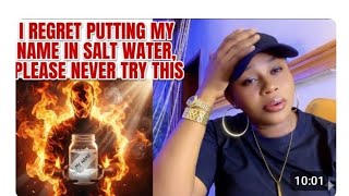 I REGRET PUTTING MY NAME IN SALT WATER, PLEASE NEVER TRY THIS, HEAR MY STORY 😭