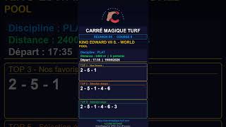 KING EDWARD VII S. - WORLD POOL — 19/06/2026 | Carré Magique Turf #Shorts