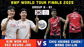BWF World Tour Finals 2025: KIM Won Ho/SEO Seung Jae vs CHIU Hsiang Chieh/WANG Chi-Lin | Group A R1