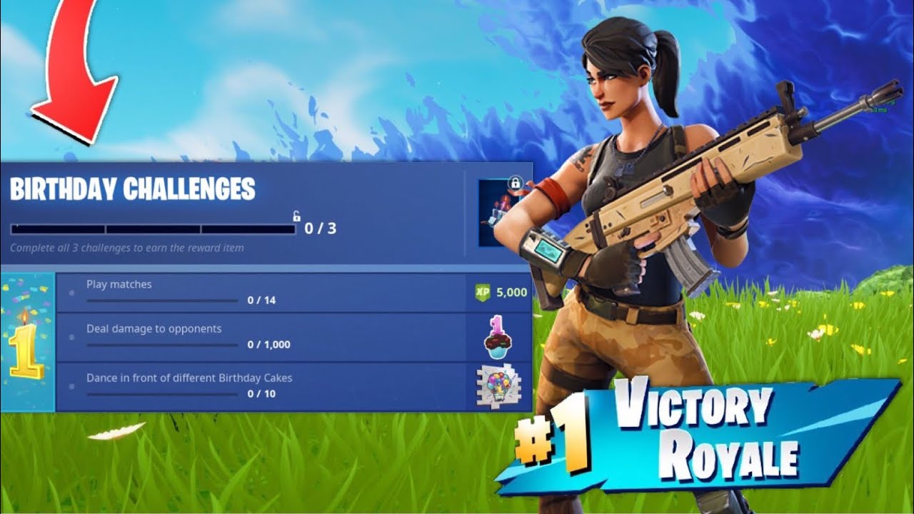 *NEW* FREE “Birthday Cake” BACK BLING! - Fortnite Battle Royale Gameplay