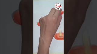 How to Draw Candle Light Using Soft Pastels II Shorts II TUBERS