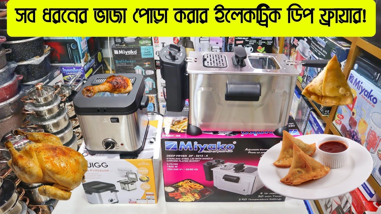 সব ধরনের ভাজা পোড়া করার ইলেকট্রিক ডিপ ফ্রায়ার || Electric Deep Fryer Price in Bangladesh