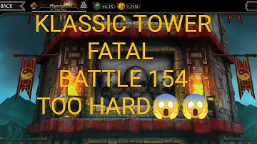 Klassic Tower Fatal Battle 154 Regeneration mode on too Hard to fight😱😱😱
