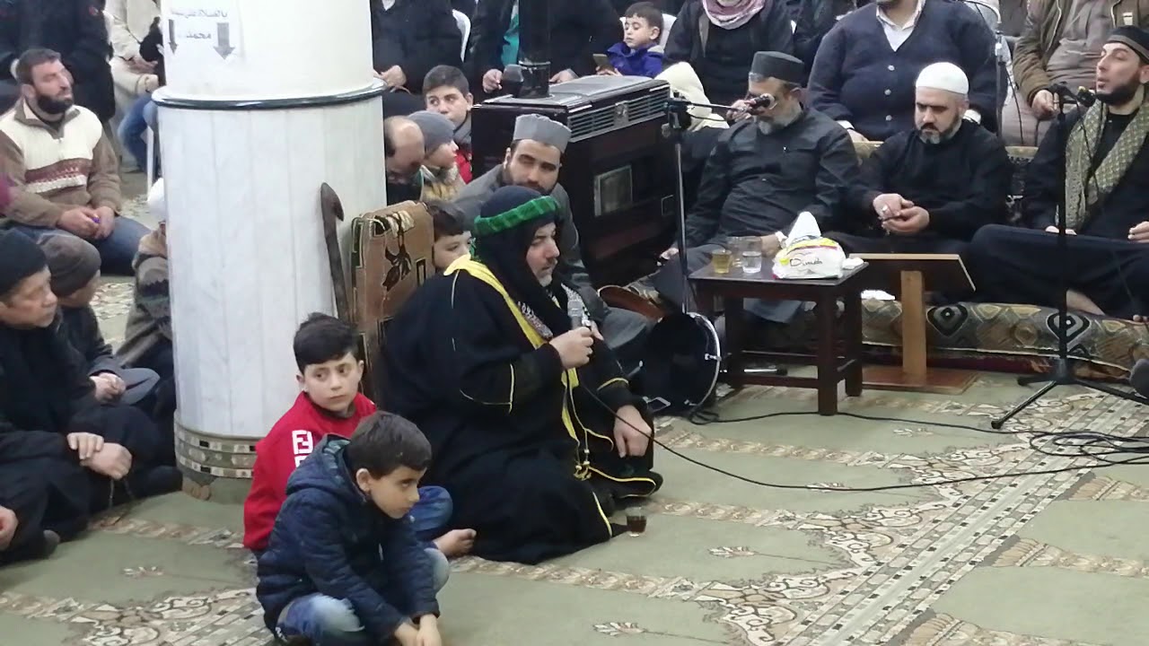 المنشد وليد ابو سليمان الصالحاني في مجلس الصلاة على النبي في مسجدالنعسان مع فضيلة الشيخ أحمد الشواف
