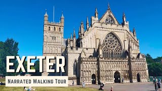 EXETER | 4K Narrated Walking Tour | Let's Walk 2023