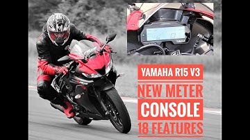 New Yamaha R15 v3 Meter Console  - 18 Features