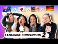 PART 2 - Differences In Pronunciation - English / Japanese / Malay / German 🇦🇺 🇯🇵 🇲🇾 🇩🇪