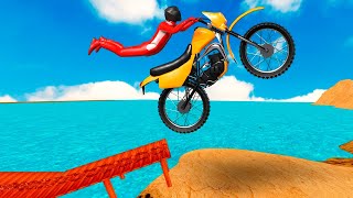 لعبة سباق الدراجات النارية الترابية - لعبة محاكاة سباق موتوكروس - Android Gameplay screenshot 3