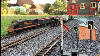 G Scale Garden Train Operations From Dawn Till Dusk, Switching, Reverse Loop, Remote Points