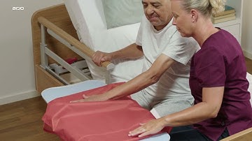 Rehabilitation activities using slide sheets | Patient Handling​ | Arjo Global
