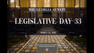 Georgia Senate 2022 - Day 33