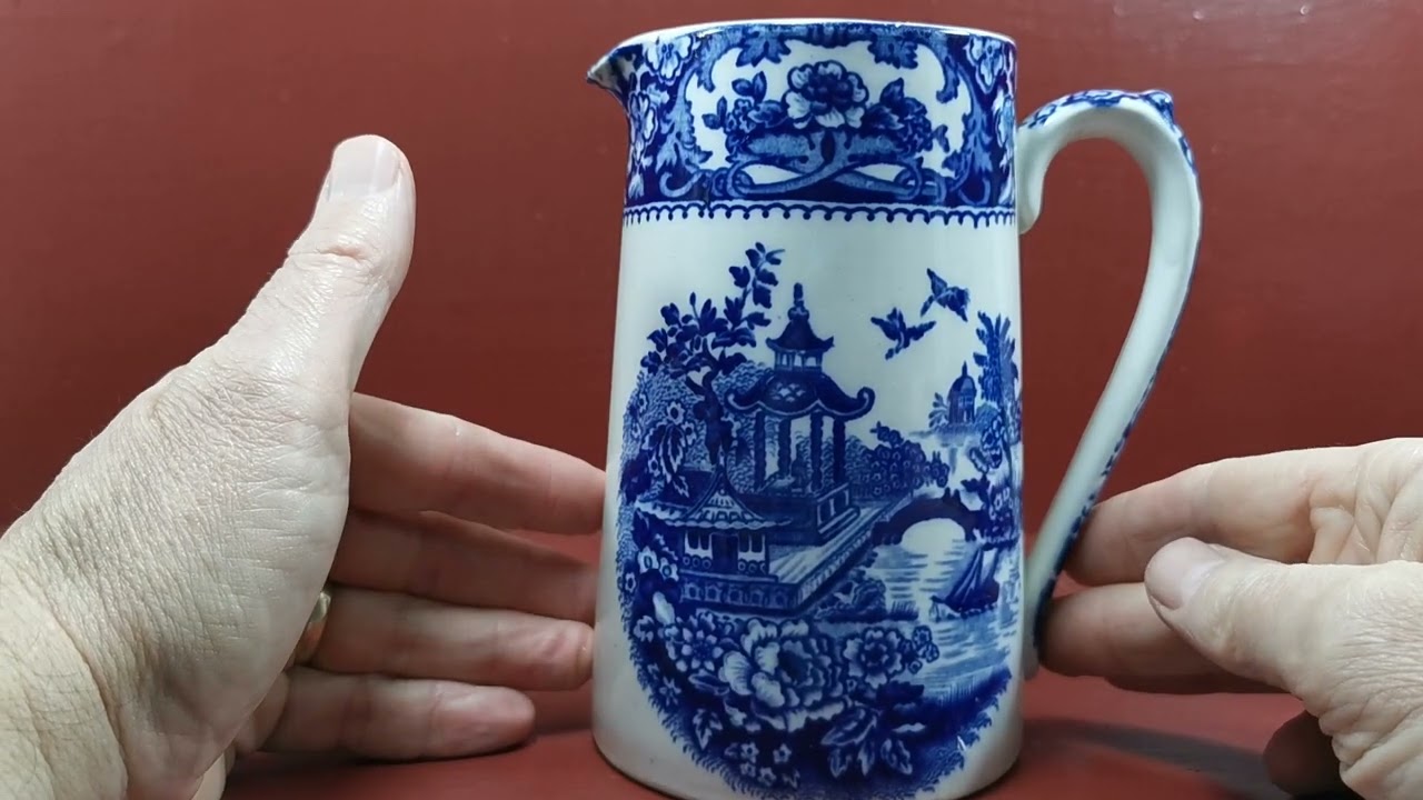 Swinnerton Olde Alton Ware Blue and White China Blue Pagoda Hot