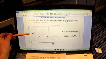 Tutorial 25 :  Non-inverting and Inverting Amplifiers 741 Operational Amplifier GCSE AQA Electronics