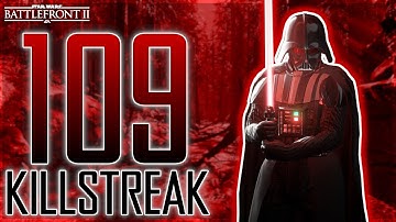 Fallen Order Darth Vader 109 Killstreak on Endor | Star Wars Battlefront 2