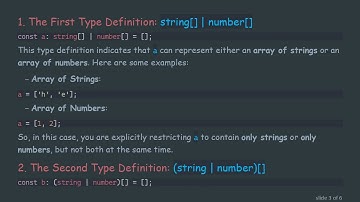Understanding the Array Union Types in TypeScript: What