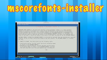 linux wednesdays #78 msfonts-installer