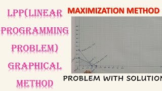 LPP Maximization problem Using Graphical Method | 2 & 3 Constraints | Linear Programming Problem