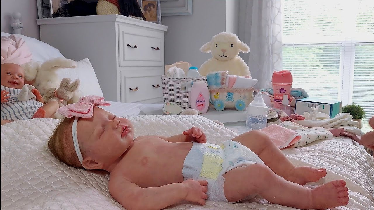 First Drink and Wet feeding with my newest full body silicone baby 🥰💕