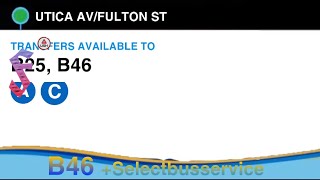 B46-SBS to Dekalb Avenue Bus Audio announcements via UTICA