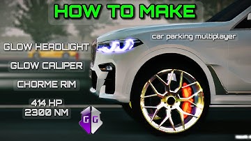 😎How to make chorme rim , glow headlight and caliper, make 1790 HP with Game guardian