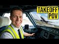 Airbus A321 IAE Takeoff from Samara | Cockpit View | Captain Donatas