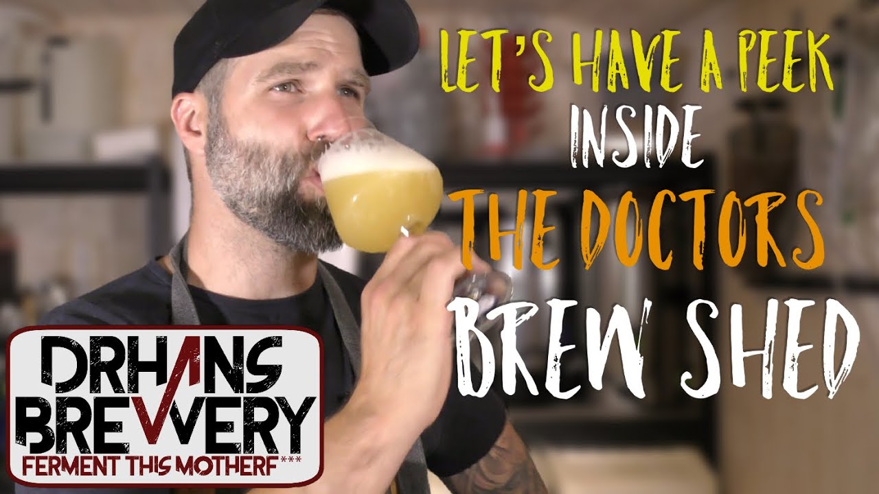 Brew Shed Tour Beer Brewing Vlog YouTube