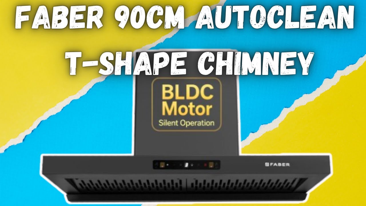 Faber coral 90cm 1500m³hr BLDC Autoclean T Shape Chimney  | faber t shape chimney