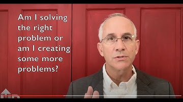 The Question for Today - Are we solving the right problem?