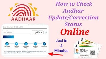 how to check aadhar update status in tamil | adhar correction status online
