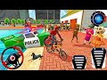 🤑Indian Thift Simulator 😍Spiderman Became Escape From Hulk 😲Car 3D Game🥳 Lot's of Police Car Android