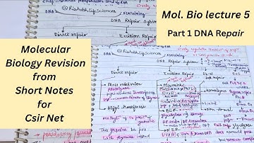 Molecular Biology Revision | Short Notes for CSIR NET, GATE, DBT, ICMR
