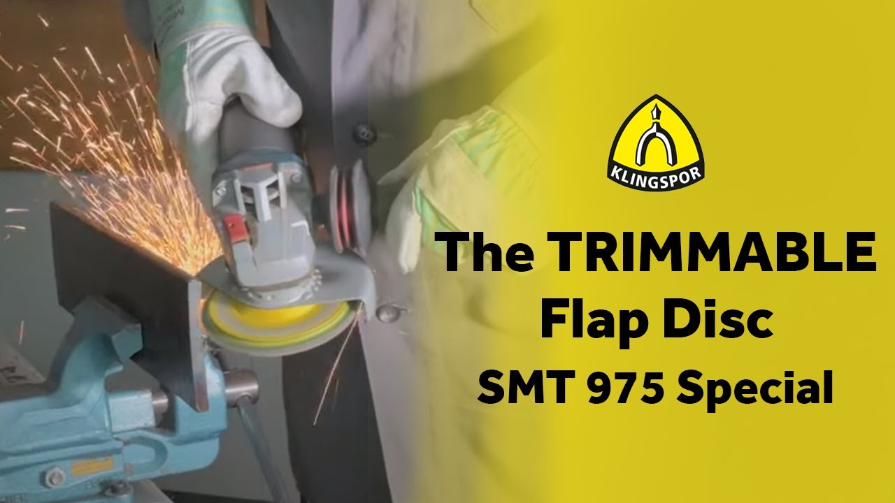 The TRIMMABLE Flap Disc - SMT 975 Special from Klingspor - YouTube