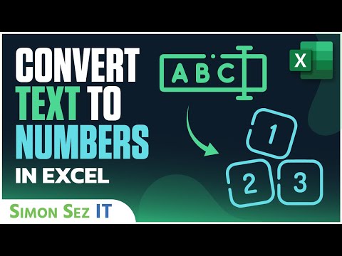 Video: Kā programmā Excel pārvērst neskaitļus uz skaitļiem?