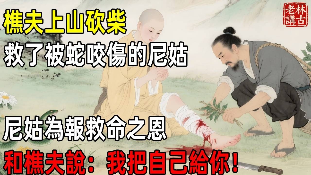 樵夫上山砍柴,救了被蛇咬傷的尼姑,尼姑為報救命之恩,和樵夫說:我把自己給你!#老林講古 #民间故事 #猎奇 #民間故事#懸疑#原創#故事分享 ...