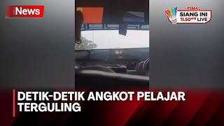 Angkot Rombongan Pelajar SMP Asal Cimahi Terguling di Flyover Ciroyom Bandung - iNews Pagi 19/05